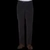 Trousers | Hiltl Navy Blue Cotton Corduroy Regular Fit Chinos