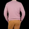 Knitwear | Sunspel Vintage Pink Cotton Loopback Sweatshirt